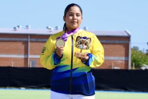 Blanca Rodrigo - medalla de oro en Tiro con Arco. Foto: COE