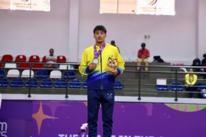 Alfredo Vladivieso - medalla de plata -73kg Judo. Foto: COE